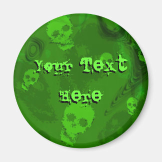 Skull Spectres 'Your Text' fridge magnet