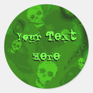 Skull Spectres 'Your Text' sticker