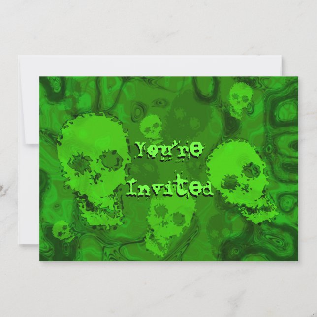 Skull Spectres 'You're Invited' invitation (Front)