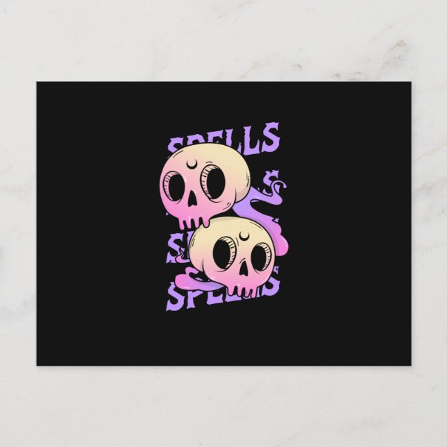 Skull Spell!! Postcard (Front)