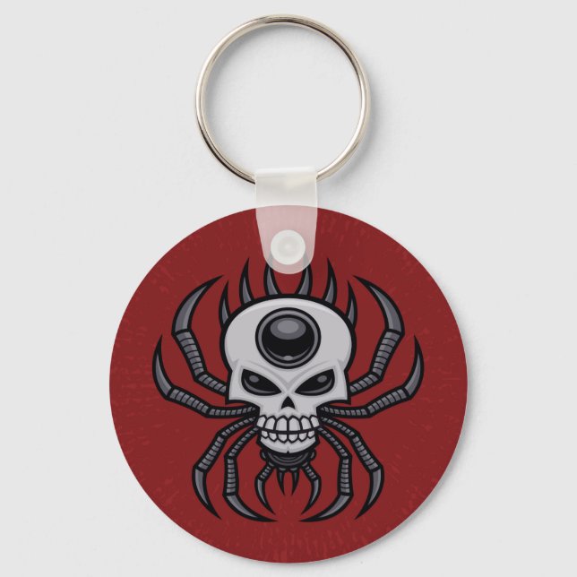 Skull Spider Key Ring (Front)