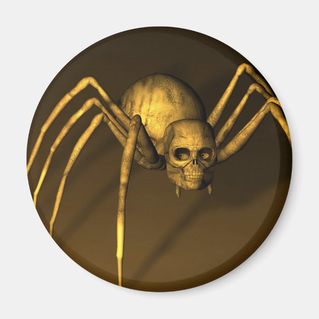 Skull Spider Magnet (Front)