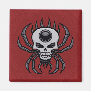 Skull Spider Magnet