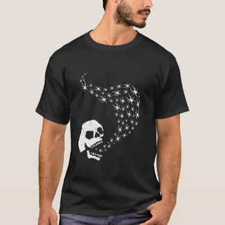 Skull Spiders Mouth Halloween T Shirt