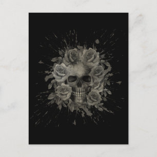 SKULL SPLASH BOUQUET POSTCARD
