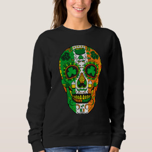 Skull St Patricks Day Irish Saint Patricks Day of  Sweatshirt