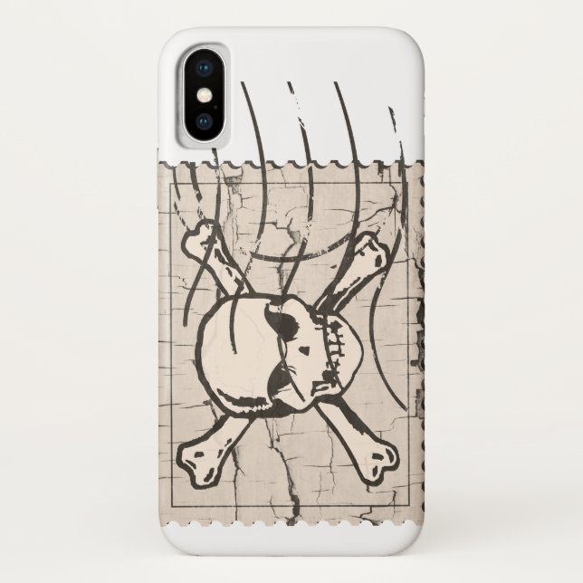 Skull Stamp Case-Mate iPhone Case (Back)