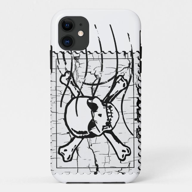 Skull Stamp Case-Mate iPhone Case (Back)