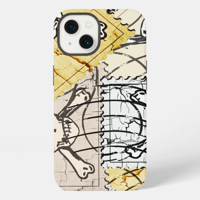 Skull Stamp iPhone Case (Back)