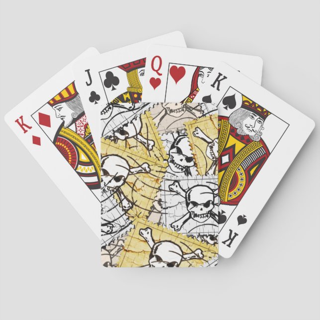 Skull Stamp Playing Cards (Back)