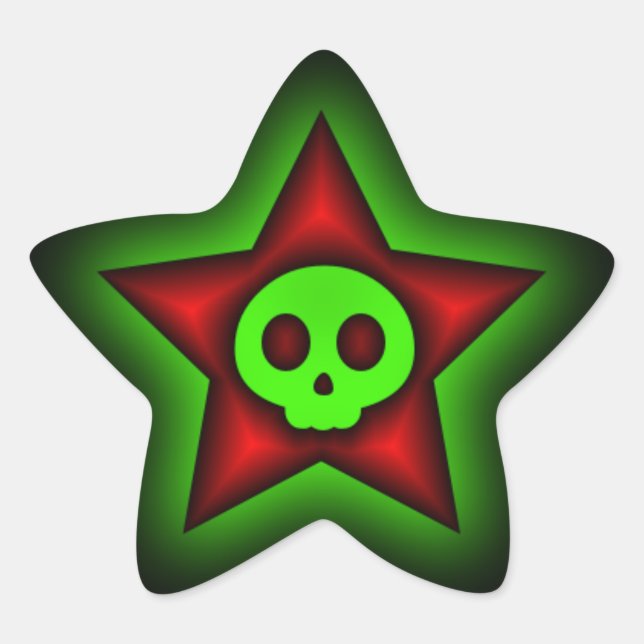 Skull Star Sticker (Front)