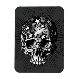 Skull & Stars III Magnet