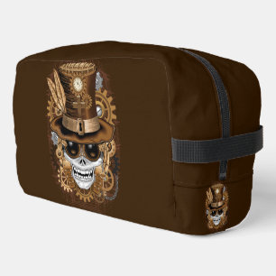 Skull Steampunk Voodoo Retro Machine Dopp Kit