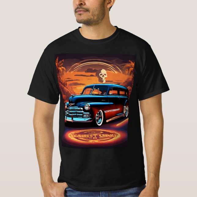 Skull & Steel: 1947 Chevrolet Fleetmaster tshirt  (Front)