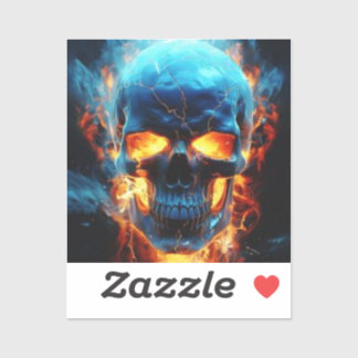 Skull sticker