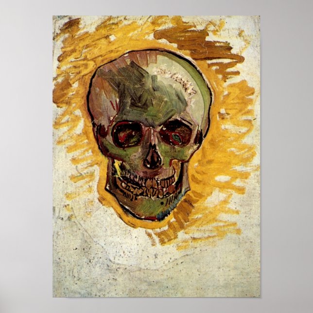 Skull Still Life (F297a) Van Gogh Fine Art Poster (Front)