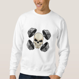 Skull Strength training Dumbbells Sweatshirt