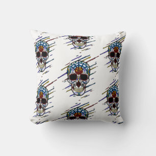 skull sugar skull cushion