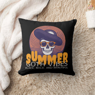 skull summer hat cushion
