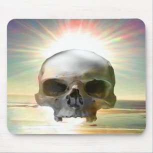 Skull Sunset Mouse Pad
