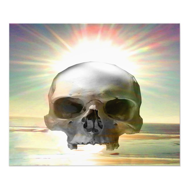 Skull Sunset Photo Print (Front)