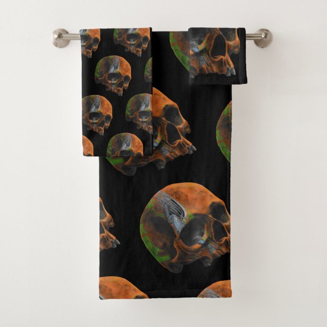 skull Supra Bath Towel Set (Insitu)
