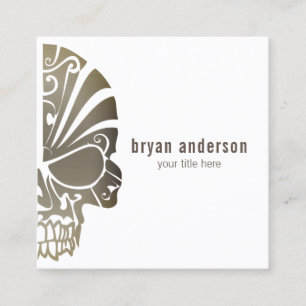 Skull Tattoo Artist Business Card
