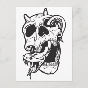 Skull Tattoo Postcard