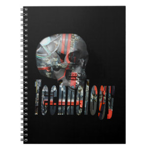 Skull Technology Computer Brain, Notebook