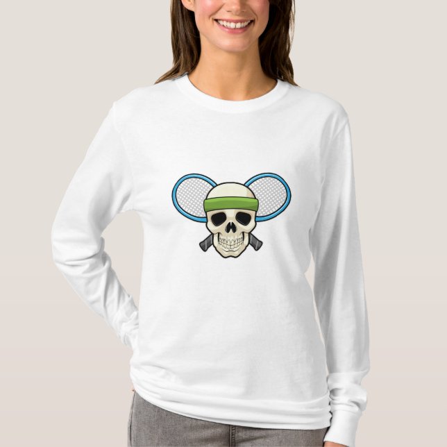 Skull Tennis Tennis racket T-Shirt (Front)