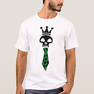 Skull Tie Green T-Shirt