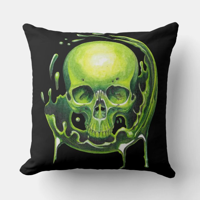 skull Toxic splash Cushion (Front)