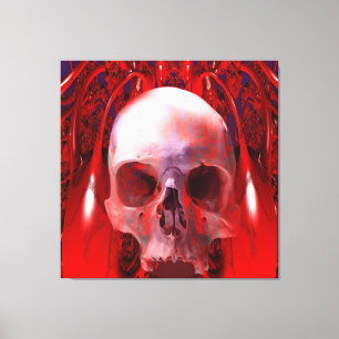 Skull Transfusion Canvas Print