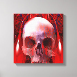 Skull Transfusion Canvas Print