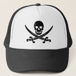 skull trucker hat