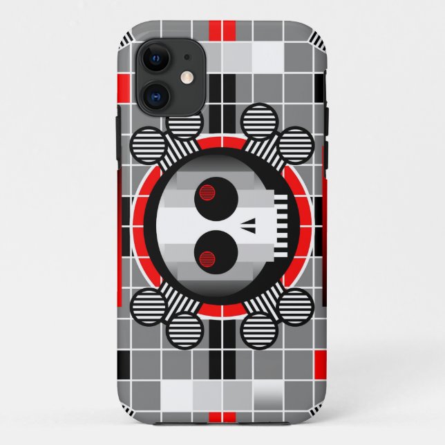 Skull TV iPhone tough case (Back)