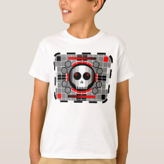 Skull TV t-shirt kid's basic white