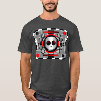 Skull TV t-shirt men's basic grey