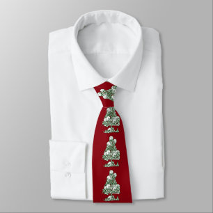 skull ugly christmas tree skeleton gothic tie