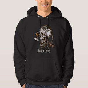 Skull Viking Axe Nordic Mythology Valhalla Son of Hoodie