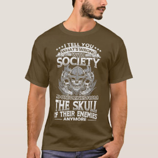 Skull Viking Kratos Axe Seax Norse Classic TShirt