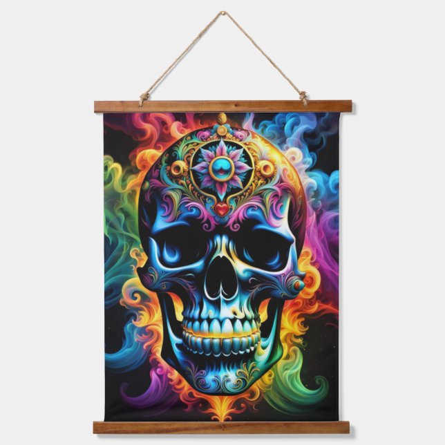 Skull Wall Tapestry (Front)