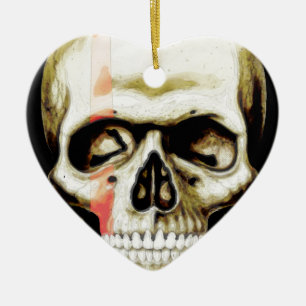 skull warpaint ceramic tree decoration