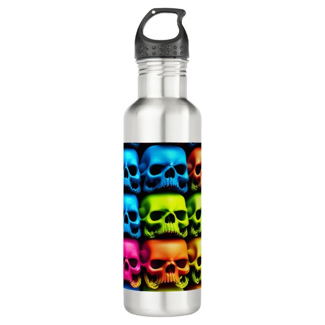 Skull  Water Bottle (Front)