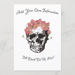 Skull Wedding Till Death Do Us Part Invitation