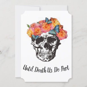 Skull Wedding - Until Death Us Do Part Invitation
