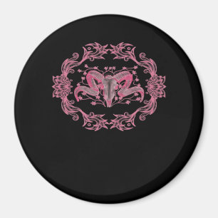 Skull Whimsigoth Aesthetic Magnet