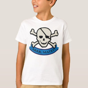Skull - White Kids' Basic Hanes Tagless T-Shirt