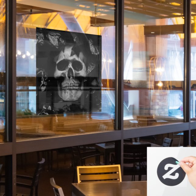 Skull Window Cling (Restaurant Window)