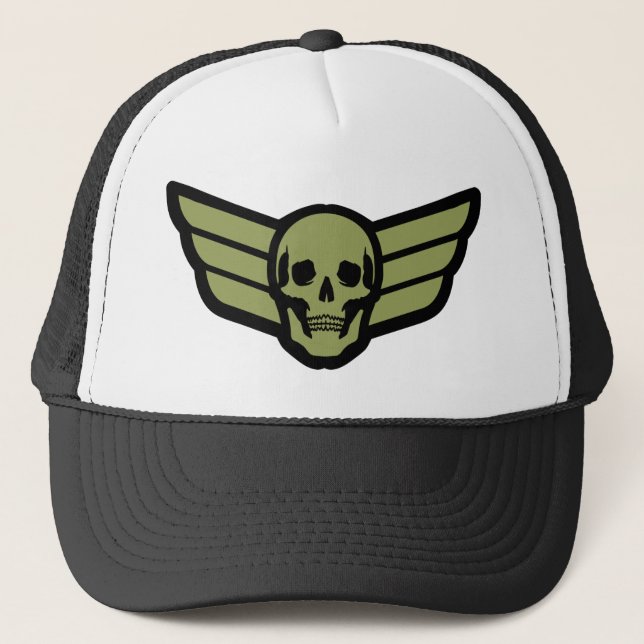 Skull Wings Trucker Hat (Front)